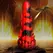 Demon Rising Scaly Dragon Intimate Silicone Model Red/Black Large