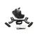 XR Brands Full Pup Gear Set crni - neoprenska maska, pojas i pribor