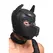 XR Brands Full Pup Gear Set crni - neoprenska maska, pojas i pribor
