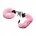 Cuffed in Fur roze podesive krzneno lisice sa metalnim jezgrom
