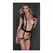 Fantasy Lingerie St. Tropez Babe mrežasti podvezice set crni one size