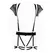 Fantasy Lingerie St. Tropez Babe mrežasti podvezice set crni one size