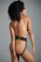 Leg Avenue Ava Strappy Open Panties Adjustable One Size Black