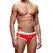 Prowler Swim Brief S Crvena - Sportski Muški Kupaći Veš, Beli Pojas