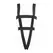 Just a Crush Teddy Open Back One Size Black - Elegant Strappy Design