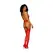 Dreamgirl Red Lace & Velvet Garter Teddy, One Size, Adjustable Fit