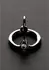 Lock N Load Stainless Steel Glans Ring with Urethral Stopper, Silver