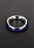 Cazzo Tensions Steel Ring 45mm with Silicone Inlay - Red Accent