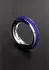 Cazzo Tensions 40mm Steel Ring with Colorful Silicone Inlay - Red
