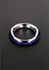 Cazzo Tensions 40mm Steel Ring with Colorful Silicone Inlay - Red
