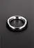 Cazzo Tensions 40mm Stainless Steel Ring with Silicone Inlay - Red