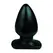 Buttplug and Joy M Crni - Anatomski Silikonski Čep, Srednja Veličina