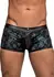 Male Power Strappy Short S Blue/Black - Mesh & Leather Look Waistband