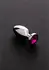 Sinner Gear Stainless Steel Intimate Plug Small with Gemstone Accent