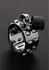 Kalis Spiked Stainless Steel Chastity Ring - Dual Row Teeth, Adjustable