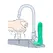 Glow in the Dark FunSoap Model Intimate Gift 18cm Green