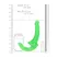 REALROCK Strapless Intimate Device Glow in the Dark 13.5 cm Green