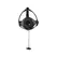 Ouch! Premium Open Mouth Plug Head Harness Black - Adjustable Leather Design