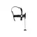 Ouch! Premium Open Mouth Plug Head Harness Black - Adjustable Leather Design