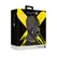 Ouch! Premium Open Mouth Plug Head Harness Black - Adjustable Leather Design