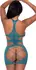 Magic Silk Bešavna Halter Mini Haljina One Size Teal Dizajn sa izrezima
