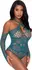 Magic Silk Seamless Long Sleeve Teddy One Size Teal Bodysuit