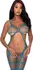 Magic Silk Seamless Bandeau Top Catsuit with Toe Loops Teal One Size