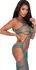Magic Silk Seamless Bandeau Top Catsuit with Toe Loops Teal One Size