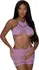 Magic Silk Seamless Lavender Romper visoki izrez sa izrezima Jedna veličina