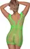 Magic Silk Seamless Tank haljina Lime – Jedna veličina, čipkasti detalji i izrezi