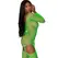 Magic Silk Seamless mrežasti bodistoking sa podvezicama za butine Lime Jedna veličina