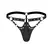 Male Power Jouster Contour-Fit G-String S/M Black with Stud Accents