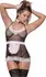 Magic Silk Chamber Maid L/XL Black - Costume Set with Lace Accents