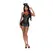 Magic Silk Night Nurse Dress S/M Black - Costume Set with Headband