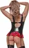 Magic Silk Dress Up Mini Dress L/XL Red with Plaid Tie Set
