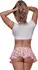 Magic Silk Campus Crush Two-Piece Costume Set S/M White-Red