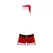 Male Power Santa-Inspired Costume Set L/XL - Festive Plush Trim