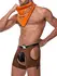 Male Power Cowboy Outfit S/M - Decorative Bandanna & Badge Set