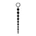 Shots Toys Crne perle intimni lanac TPE 25.5cm sa sigurnosnim prstenom