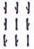ETSU Pulse Wave G-Spot Rabbit Model, Triple Motor, Purple, 4 Attachments