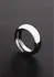 Ouch! Donut čelični prsten model 40 mm - Izdržljivi nerđajući čelik, srebrna