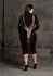 Passion Carme XI Plus Size Elegantna Haljina sa Visokim Okovratnikom Crna XL-XXXXL