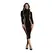 Obsessive Carme XI Haljina sa Visokim Okovratnikom Crna – One Size, S-XL Kroj