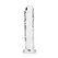 RealRock Crystal Clear 7'' Intimate Model with Suction Base, Transparent