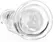 RealRock Crystal Clear 7'' Intimate Model with Suction Base, Transparent