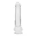 REALROCK Crystal Clear 28 cm Intimna Mašina sa Bazom i Testisima