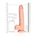 RealRock Silikonski model 10 sa čvrstom usisnom čašicom, intimni uređaj 25.5cm Bež