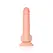 RealRock Curved Silicone Model with Suction Cup 18cm Beige