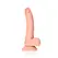 RealRock Curved Silicone Model with Suction Cup 18cm Beige