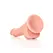 RealRock Curved Silicone Model with Suction Cup 18cm Beige